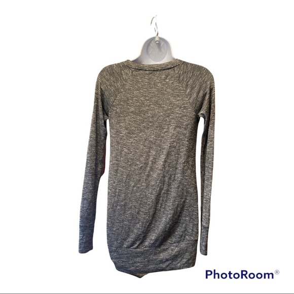 JUICY COUTURE Gray Long Sleeve Knotted Hi Lo Top Size XS - Picture 4 of 6